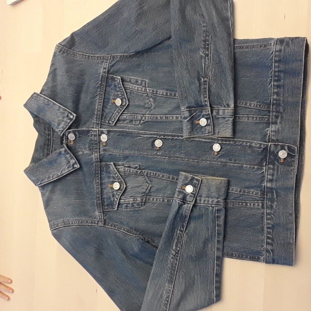 Excellent Condition Gap Medium Denim Jacket 100% … - image 8